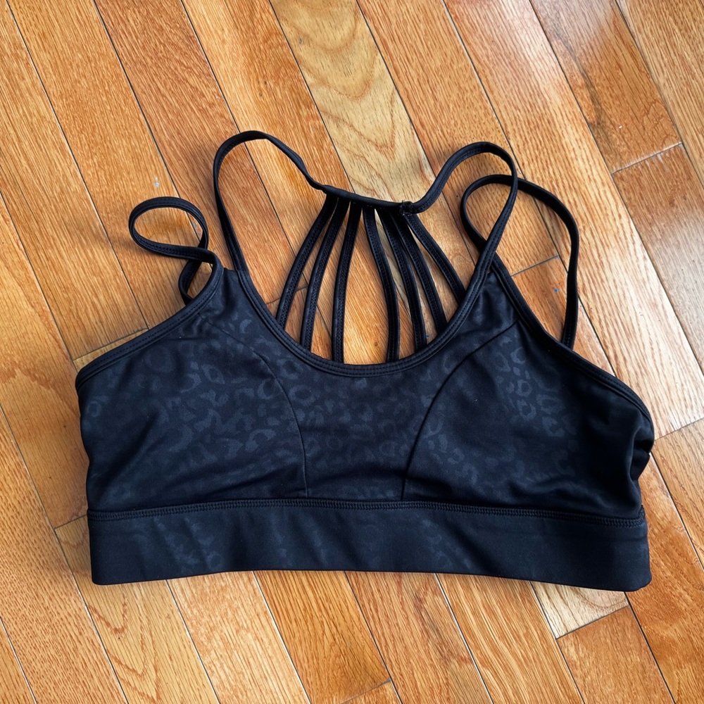 Constantly Varied Gear Black Cheetah Sports Bra